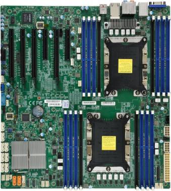 Плата материнская Supermicro X11DAi-N  Intel® Xeon® Scalable Processors. Dual Socket P (LGA 3647) supported, Up to 2TB 3DS ECC RDIMM DDR4-2666MHz, M.2 Interfac, PCI-E