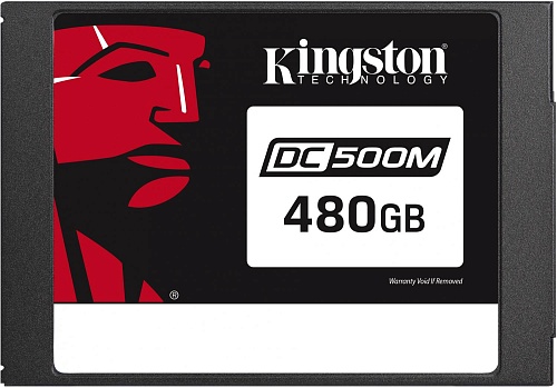 Твердотельный накопитель Kingston. Kingston SSD DC500M, 480GB, 2.5&amp;quot; 7mm, SATA3, 3D TLC, R/W 555/520MB/s, IOPs 98 000/58 000, TBW 1139, DWPD 1.3 (5 лет)
