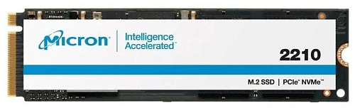 Твердотельный накопитель Crucial. Micron 2210 SSD 512GB, 3D QLC, M.2 (2280), PCIe Gen 3.0 x4, NVMe, R2200/W1070, TBW 180ТБ