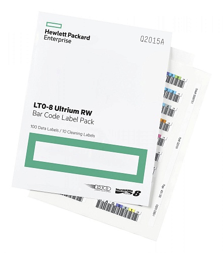 Наклейка HPE HPE LTO-8 30TB RW Bar Code Label Pack