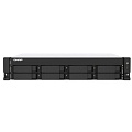 Сетевое хранилище без дисков QNAP. SMB QNAP TS-873AU-4G NAS 8 HDD trays, 2x 2.5 GbE, rackmount, 1 PSU. 64-bit 4-core AMD V1500B 2,2 GHz, 4 GB. RAM (1*4 GB) up to 32GB (2*16 GB). W/o rail kit RAIL-B02