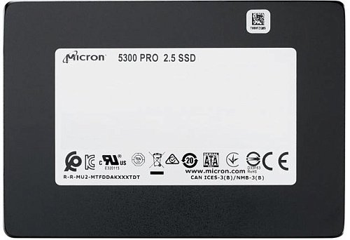 Твердотельный накопитель Crucial. Micron 5300 PRO 960GB 2.5 SATA Non-SED Enterprise Solid State Drive